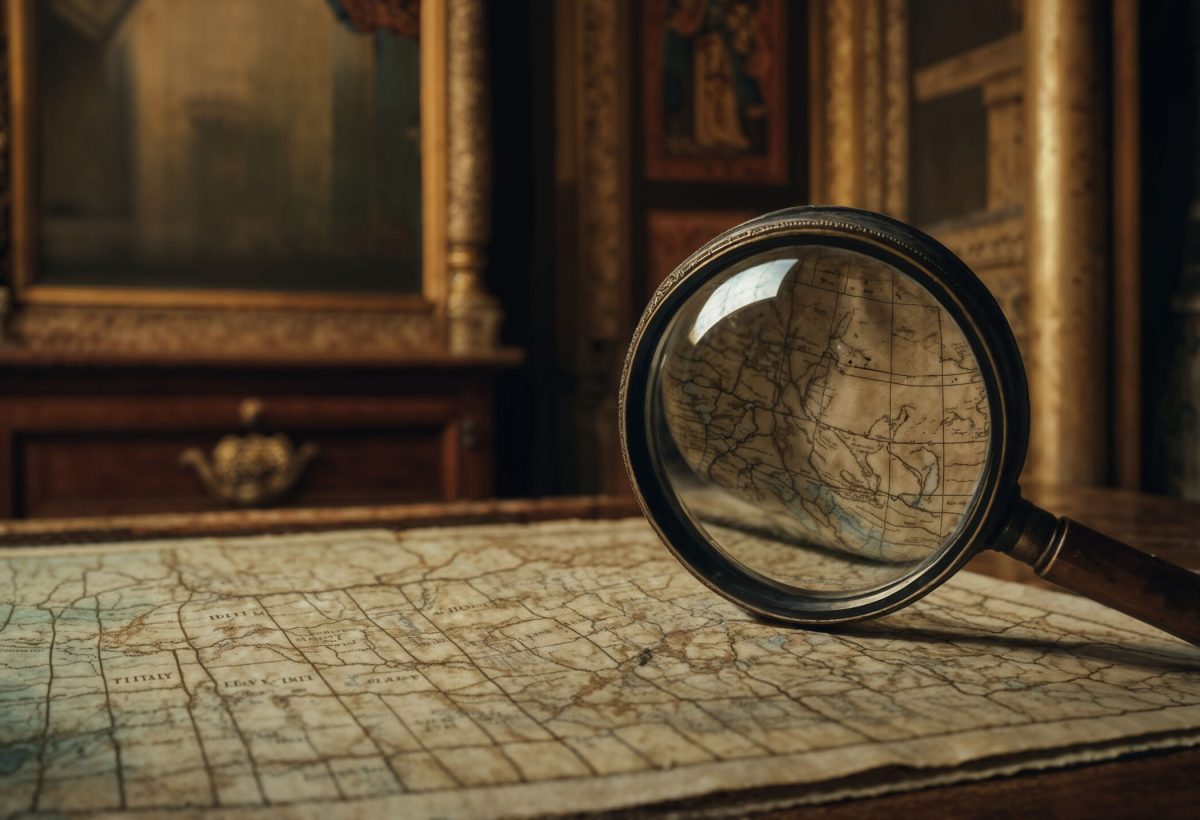 close-up-old-paper-map